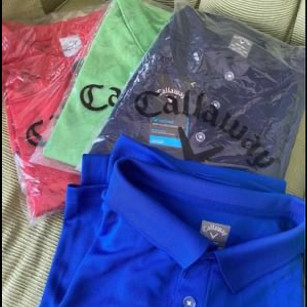 5 Golf Shirts! New with tags.